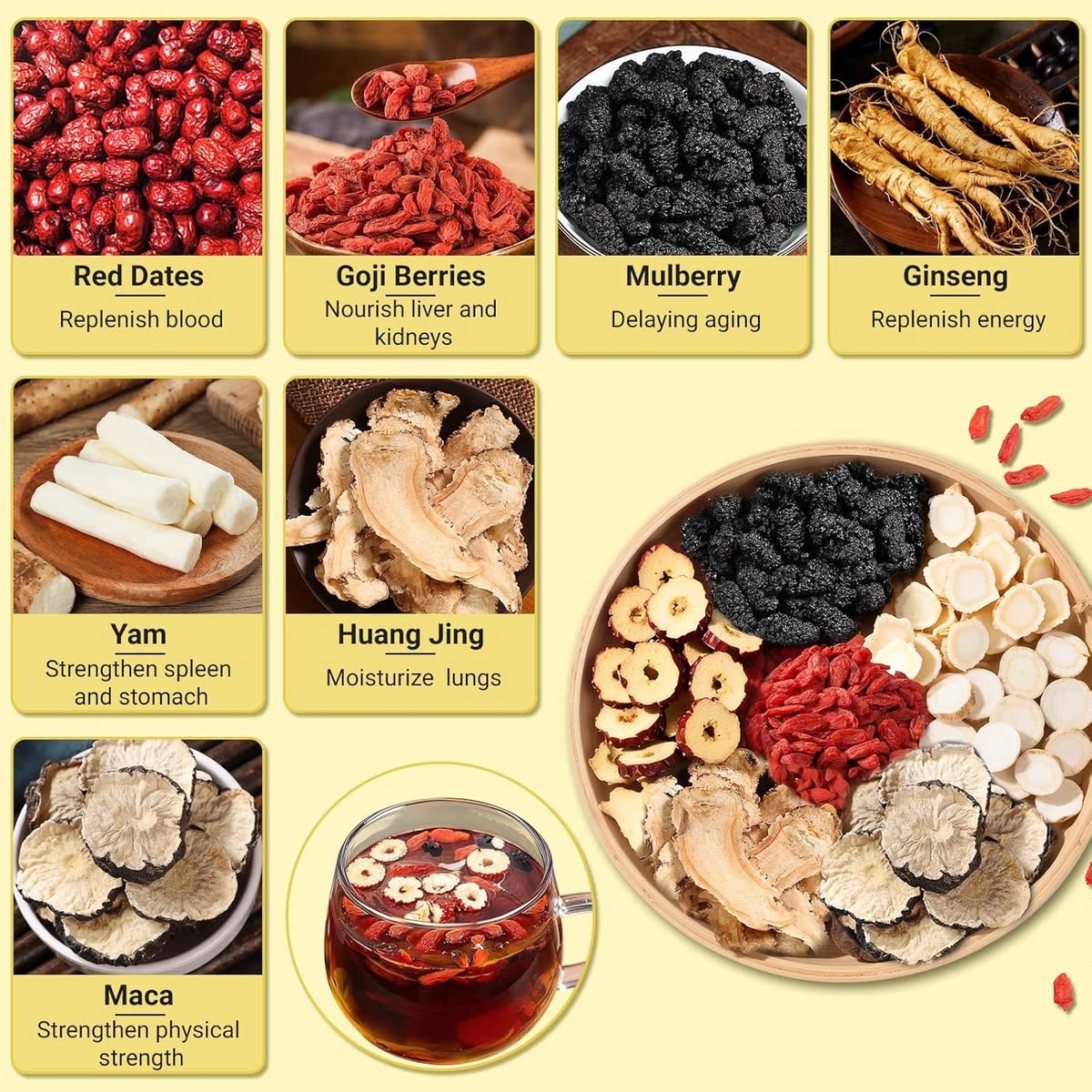 Ginseng Five Treasure Tea