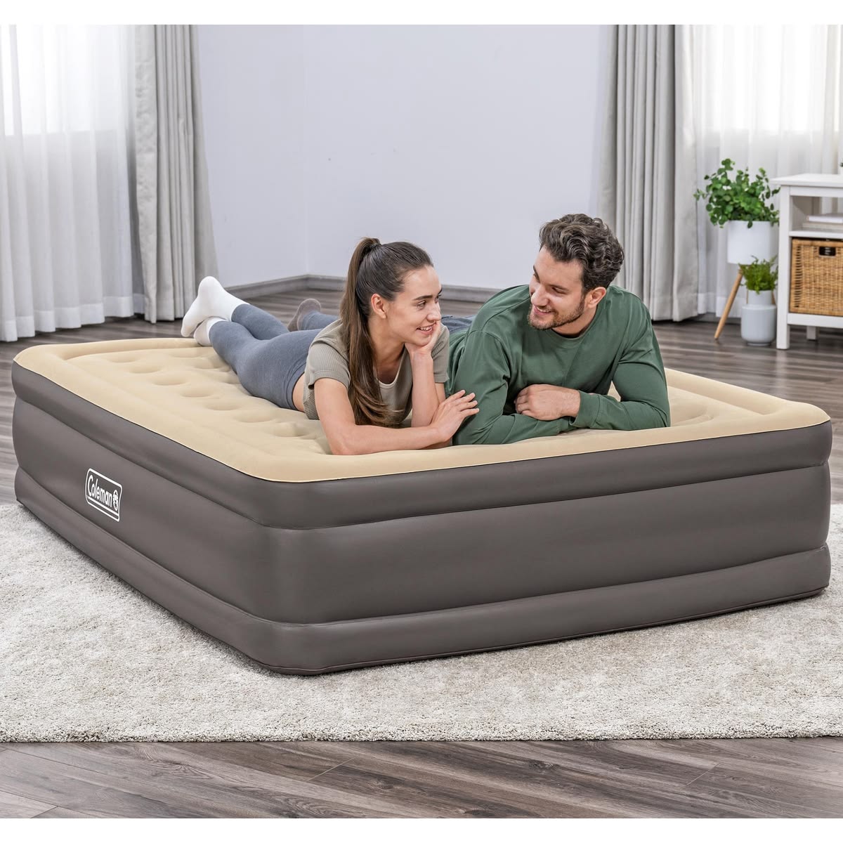 Portable Travel-friendly Inflation Air Sofa Bed with a Rechargeable Pump